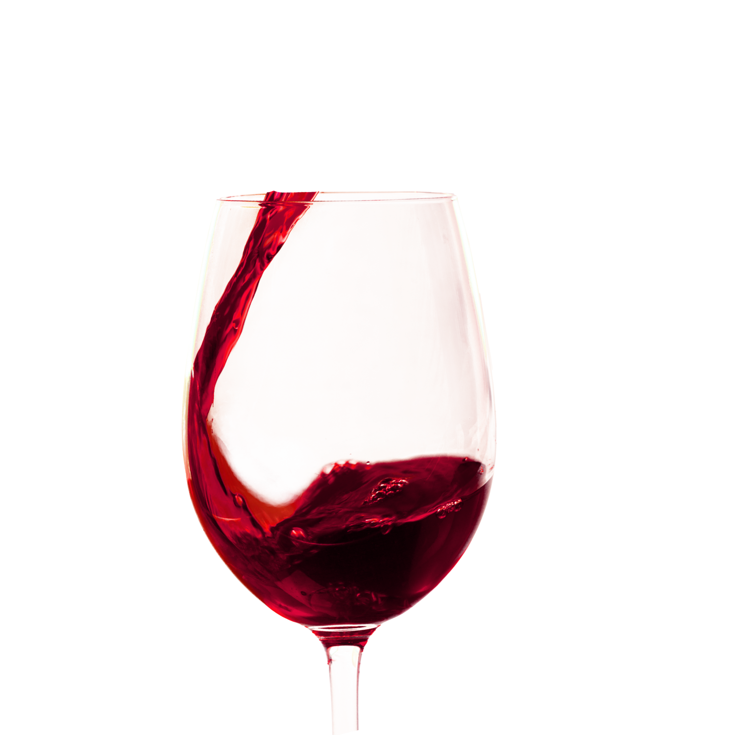 Ein Glas wird mit kräftigem Rotwein aus einer Flasche eingeschenkt – Symbol für die Rotweinkollektion bei mosel-schaetze.